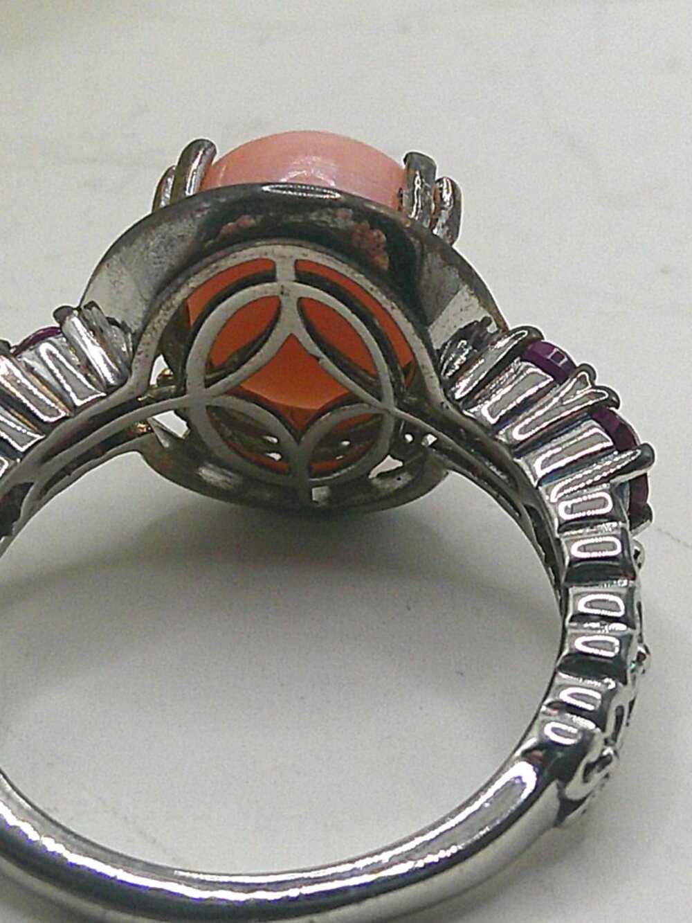 Peruvian Pink Opal Ring sz 6.75 - Picture 5 of 7